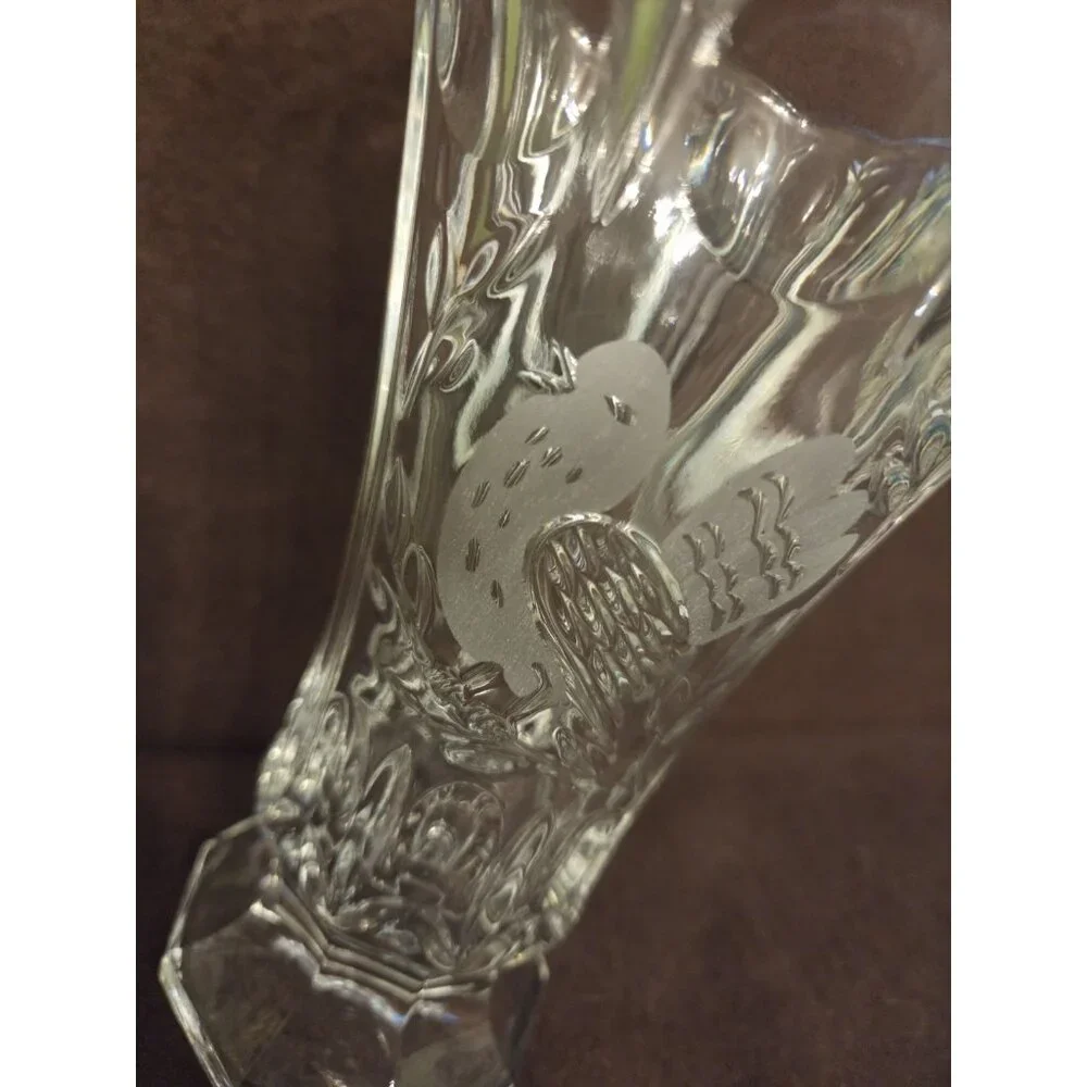 Crystal d' Adriana‎ Las Aves The Bird Vase Lead Crystal 7